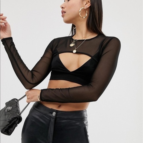 asos mesh top